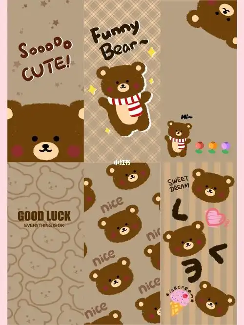 原创壁纸|小熊ins末授权9215商用自用70保存使用多领域8815