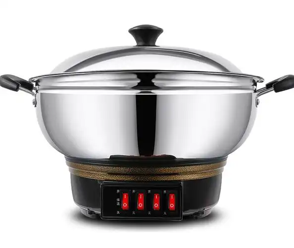 汇宝多功能电热锅家用炒锅电锅电饭电蒸锅2-4人3火锅炒菜蒸煮一体