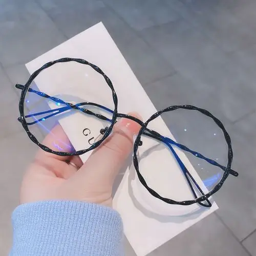 特价眼睛框镜架女 复古圆 韩版大脸_2020韩版潮网红复古眼镜金属框