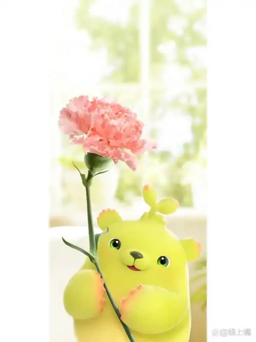 超级可爱的萌芽熊壁纸