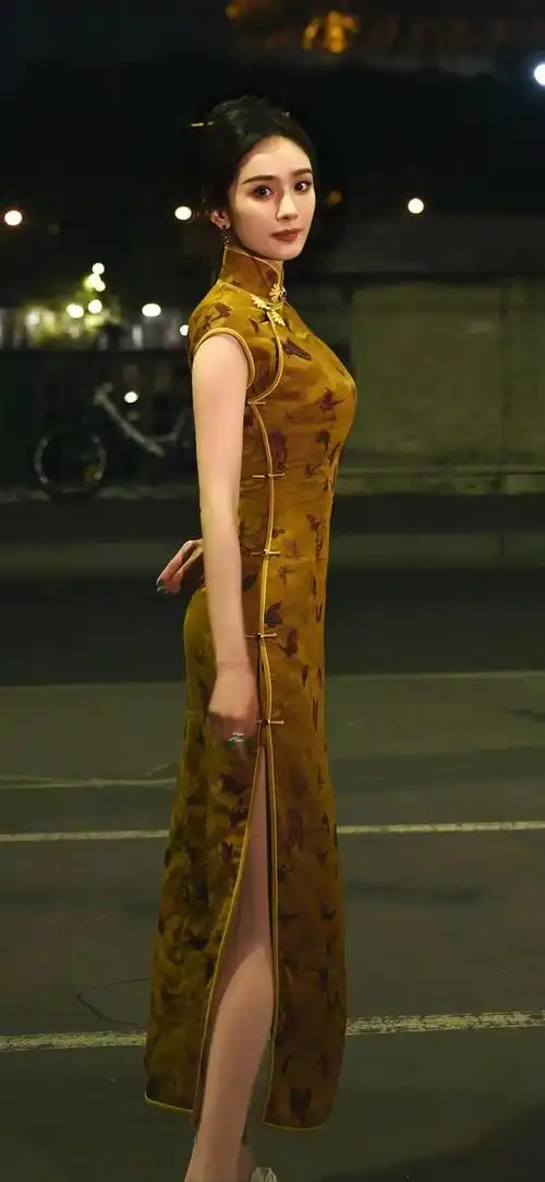 穿旗袍的杨幂 婉约佳人_网易订阅