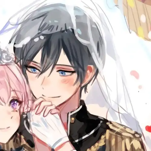 精选情侣头像动漫男生爱我者必定暴富不爱我者必定搬砖