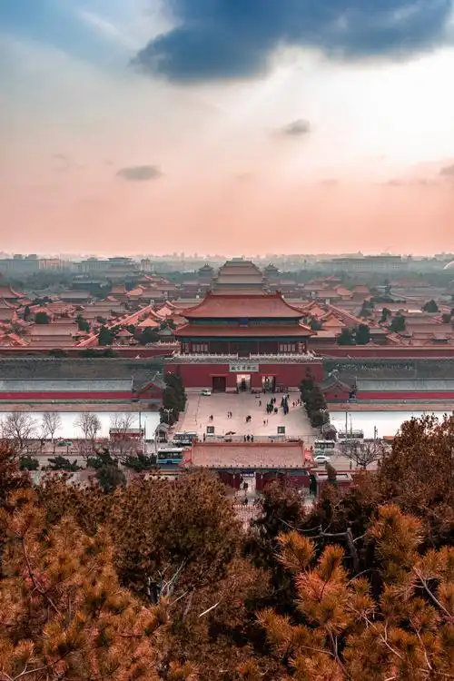 景山上俯瞰故宫