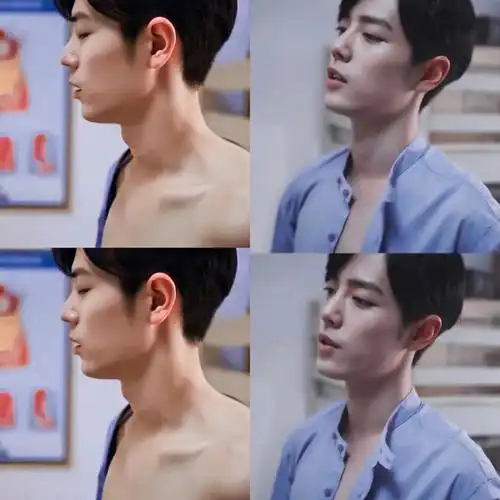 哇肖战的锁骨啊