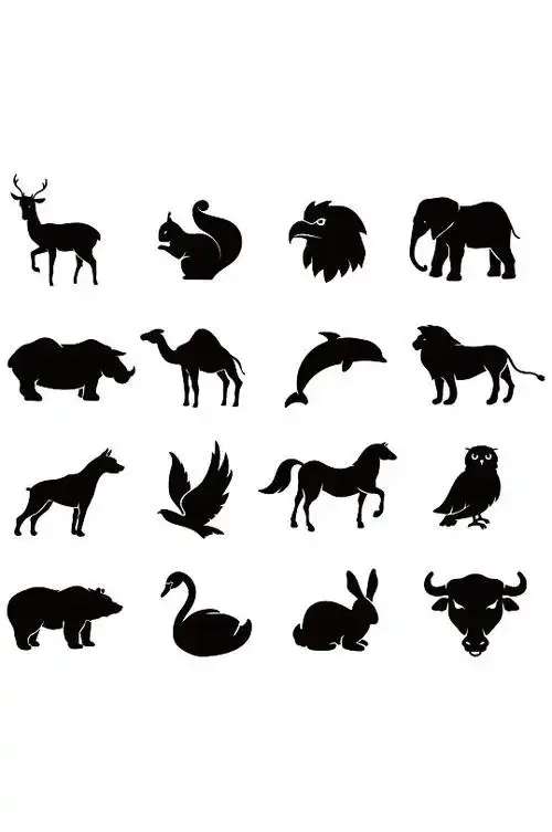 天鹅动物剪影图片-天鹅动物剪影素材下载-众图网