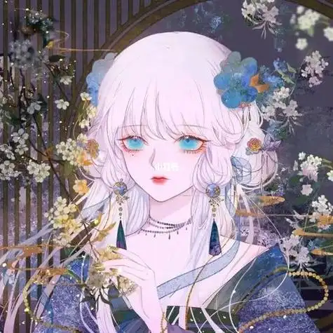 动漫头像复杂仙女仰头