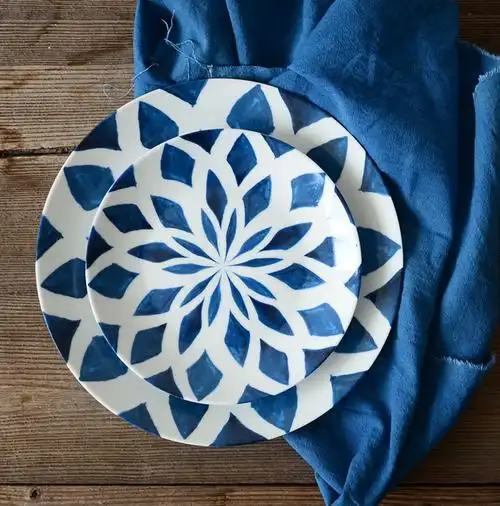 陶瓷餐具圆形盘子平盘酒店早餐盘西餐盘意面…-堆糖,美好生活研究所