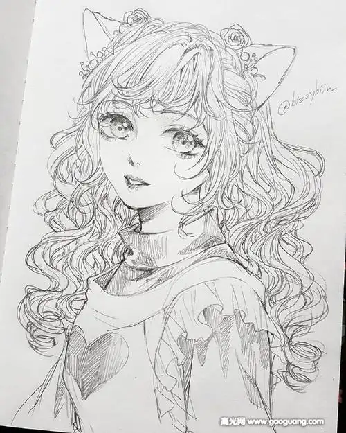 铅笔画  动漫人物真的是很常见,现在越来越多的00后想要学画动漫人物