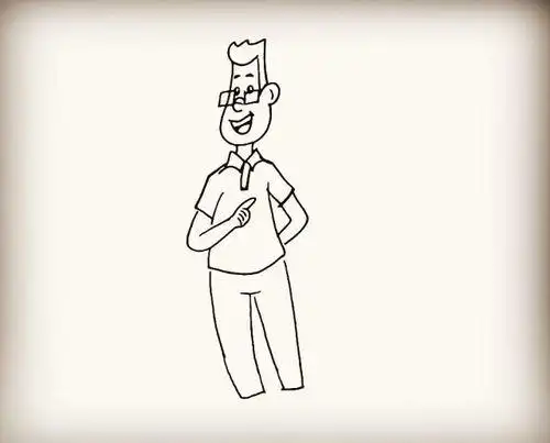 爸爸简笔画爸爸简笔画简单又帅气