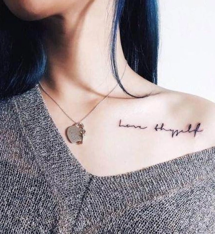 锁骨纹身女生小清新锁骨纹身3