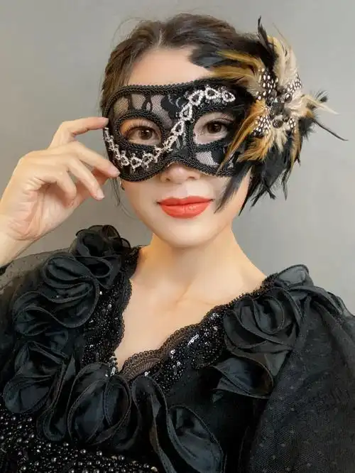 蕾丝sm眼罩半脸情趣面具假面女凰威尼斯名媛面纱私人派对网红直播舞会
