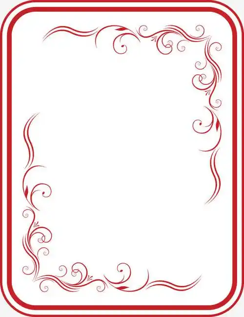 简洁边框 花形边框素材免费下载_觅元素