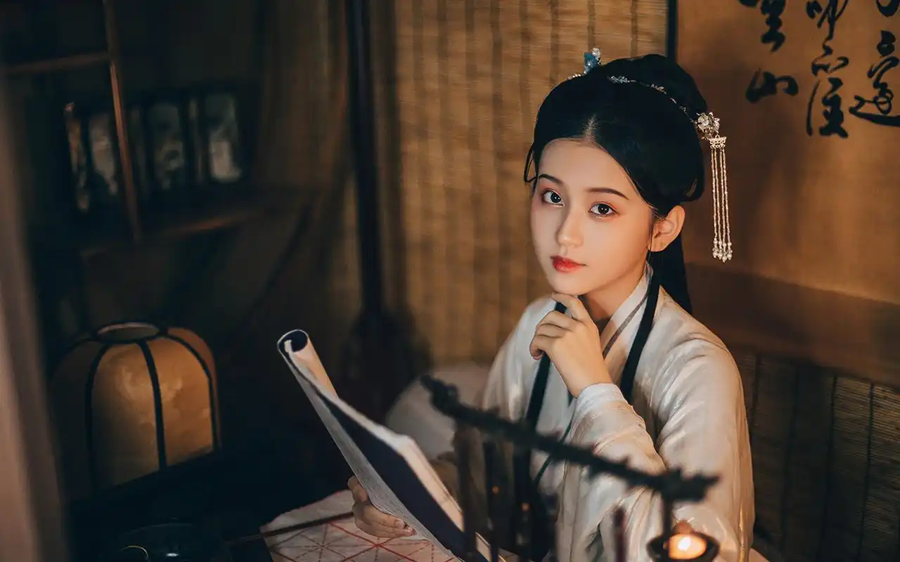 古风汉服美女写真图片桌面壁纸