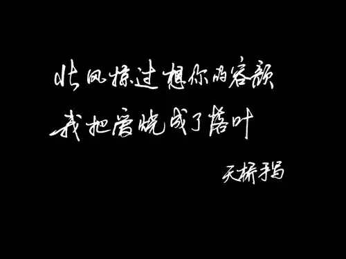 天桥手写周杰伦经典歌词