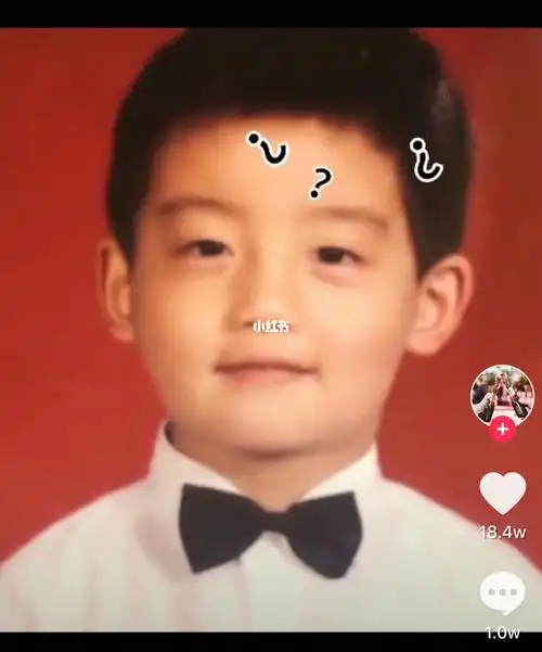 看到郑恺小时候的照片突然间发现和儿子很像