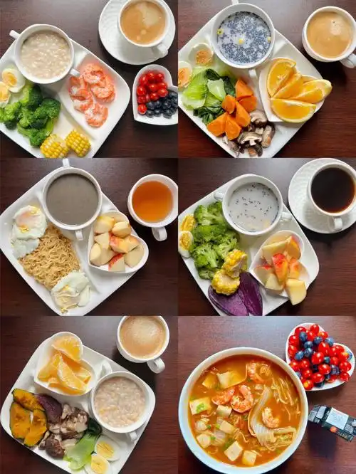 一周早餐食谱自律减脂健康餐快手早餐分享