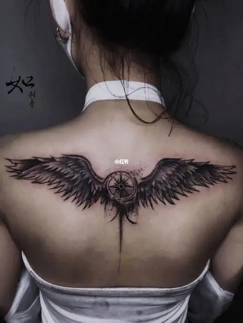 今工 四小时 暗黑天使翅膀 #桂林纹身