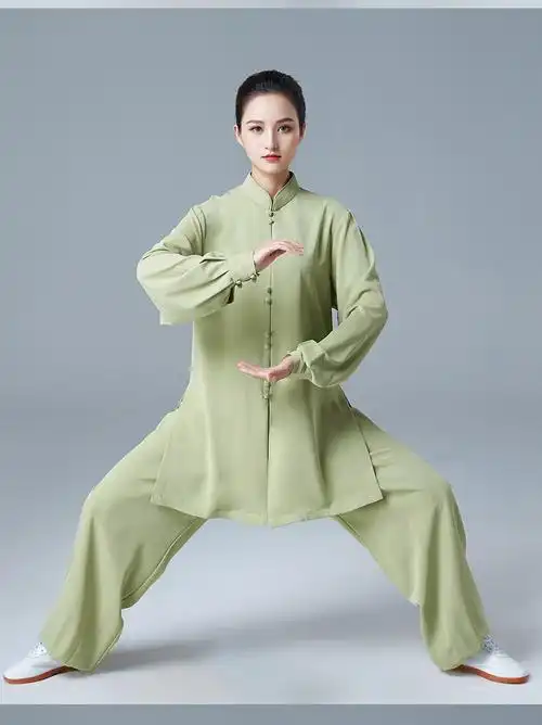 太极练功行云堂白色改良新式太极服女装新款时尚夏天太极拳练功服春秋