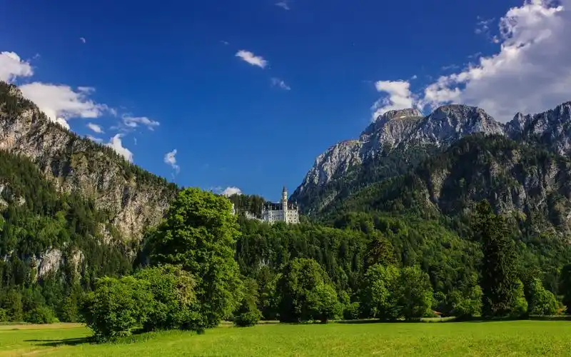 世界最美童话城堡德国新天鹅堡唯美风光桌面壁纸(一),风景壁纸,国外