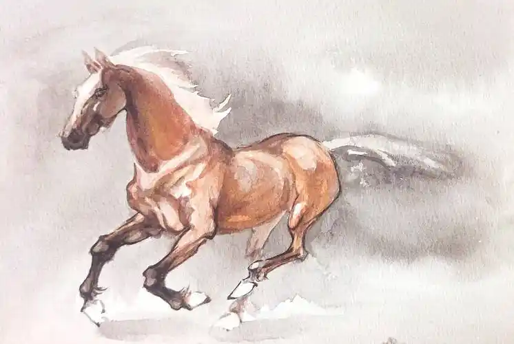 他笔下的骏马风骨——评蒲敦煌的画马艺术
