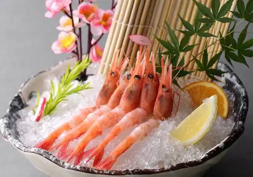 北极甜虾刺身
