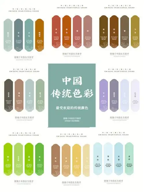 中国传统颜色最受欢迎的8款颜色