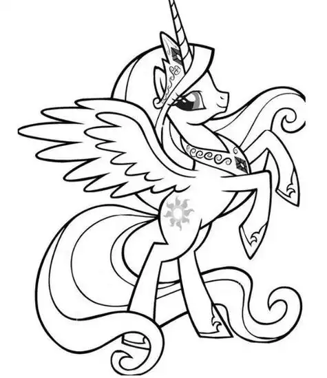 小马宝莉可拉简笔画 简笔画图片大全-普车都