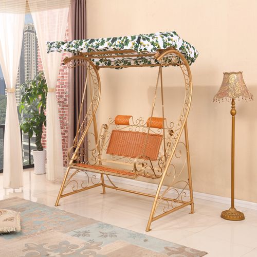 户外新款室内成人吊篮铁艺摇椅家用室外花园户外秋千