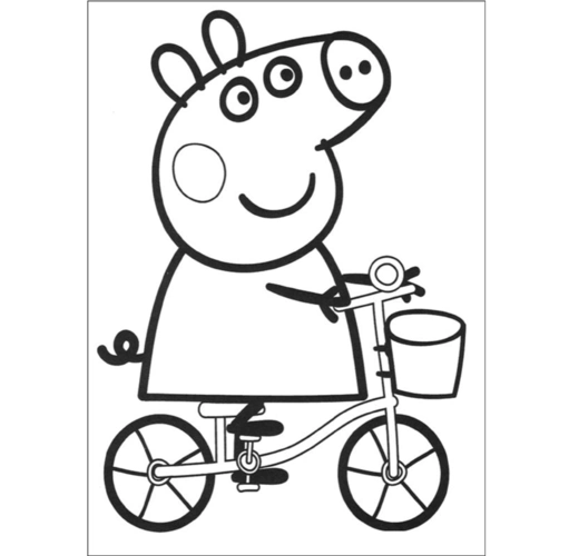 幼儿小猪佩奇涂色