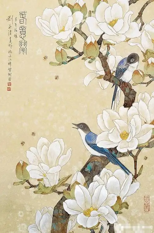 刘菊清老师花鸟工笔画十五幅,幅幅精美让人舍不得移开眼|刘菊清|工笔