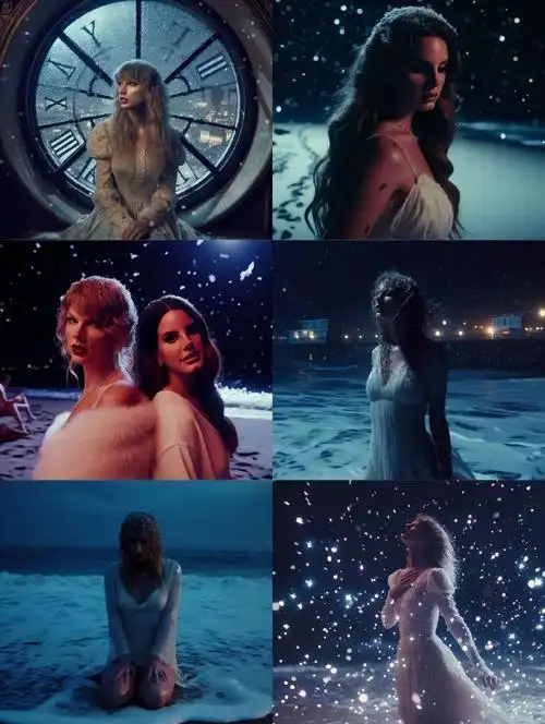 假如雪落沙滩有mv#如果霉霉和打雷姐合作《snow on the beach 》祄vv