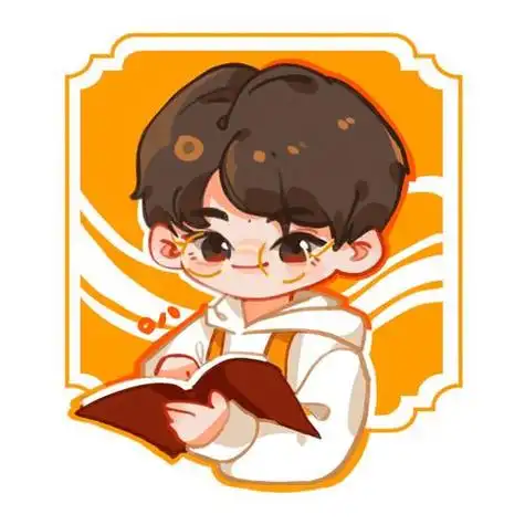 易烊千玺头像背影卡通