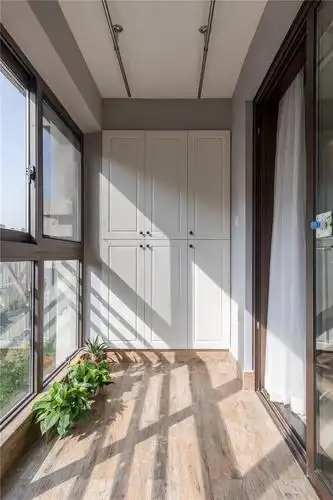 90㎡美式风格阳台装修效果图