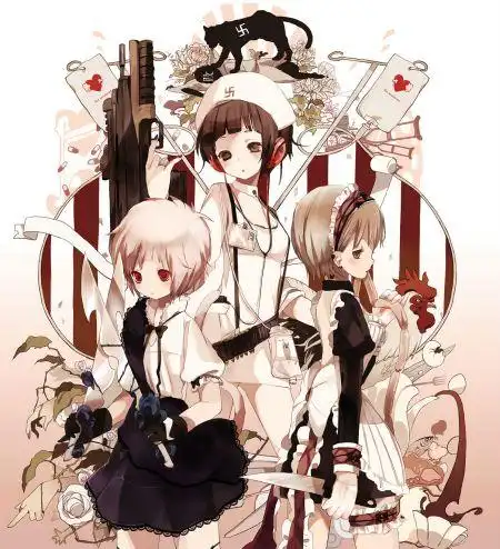 有没有三人一起的动漫图片.