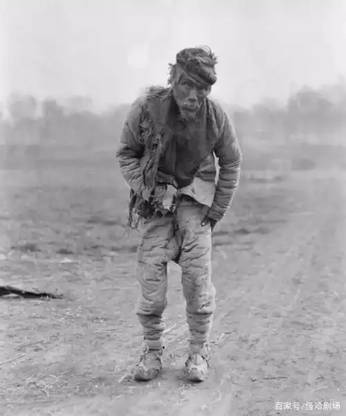 老照片:民国初期的乞丐,苦难的民族,苦难的同胞