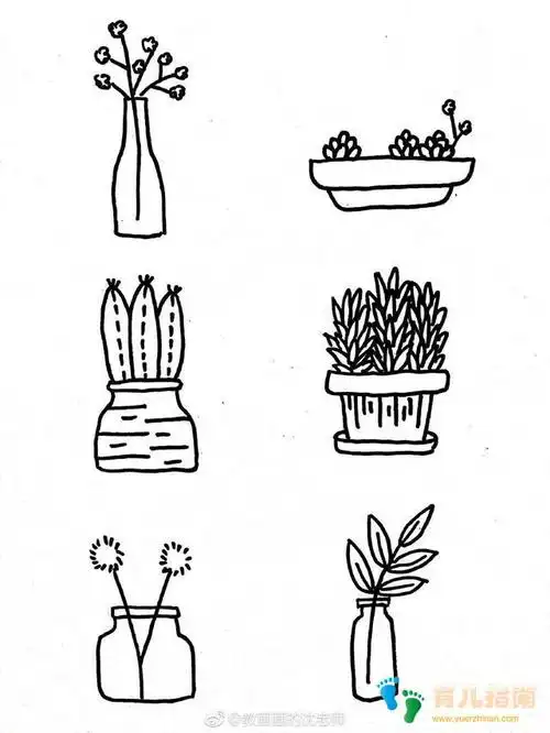 80种植物简笔画宝妈收藏