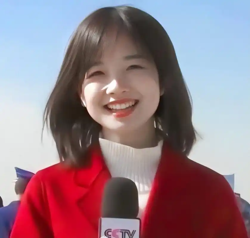 央视美女记者王冰冰.