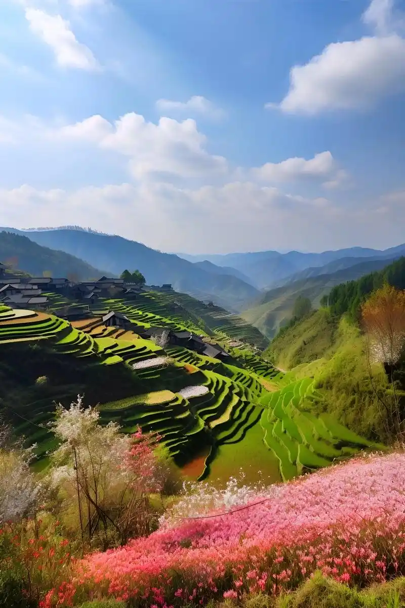乡村风光无限好.#图文伙伴计划 如果有一天你累了,可以去大山 - 抖音
