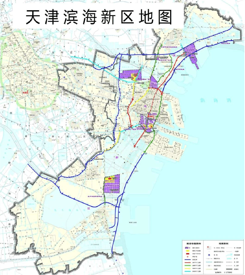 天津滨海新区地图