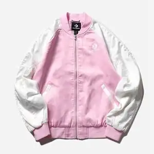 匡威夹克女装sakura bomber 樱花粉色休闲棒球运动