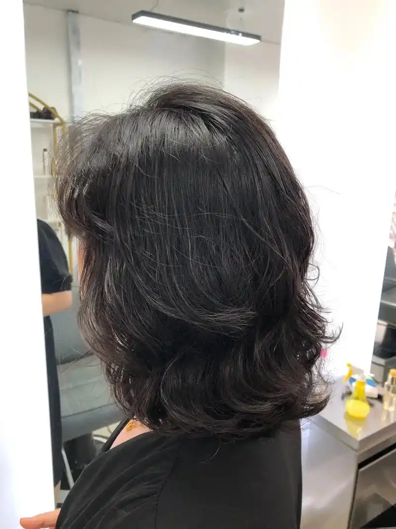 烫发实拍,自然吹干效果,免打理!韩式大卷,短发 - 抖音