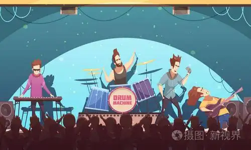 露天音乐节摇滚乐队插画-正版商用图片0c4q25-摄图新视界