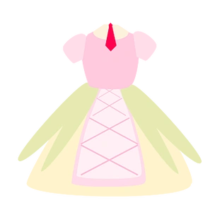 服装可爱公主风洛丽塔小裙子矢量免抠