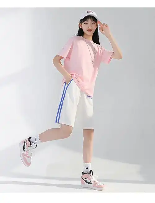 女童运动短裤2024新款大童女孩休闲五分裤夏季裤子儿童薄款中裤夏