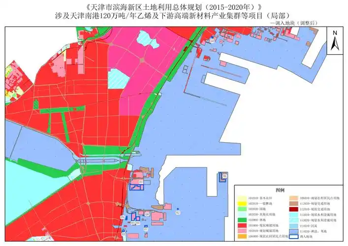 滨海新区关于天津市滨海新区总体规划20152020年涉及天津南港120万吨