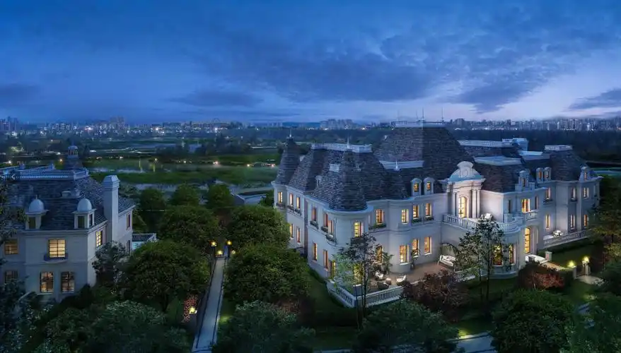 主城区公园里的花园别墅