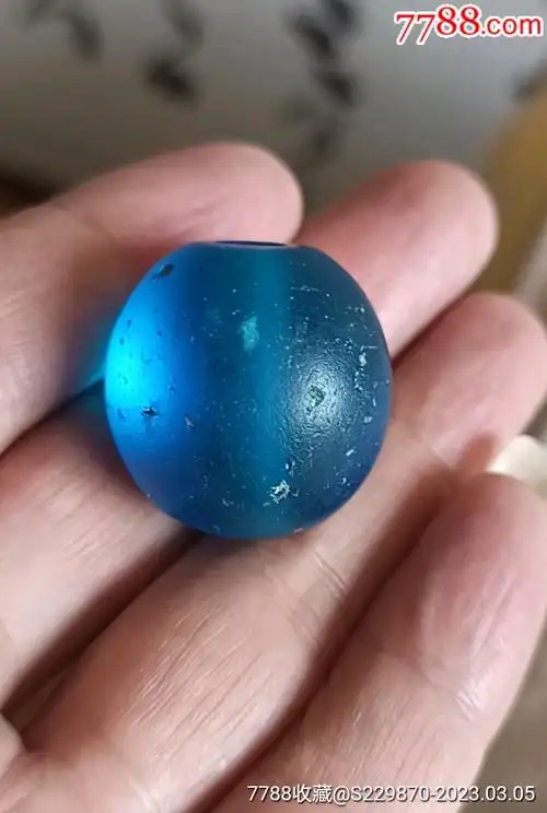 清代四品官员琉璃帽顶珠_琉璃珠/球_作品欣赏_收藏价值_7788字画网