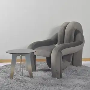 北约 简约个性异形八爪鱼蜘蛛造型躺椅舒适弯道网红管沙发座椅