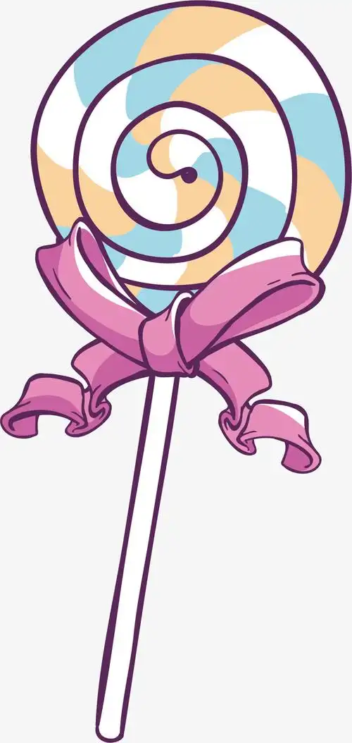 矢量彩色棒棒糖