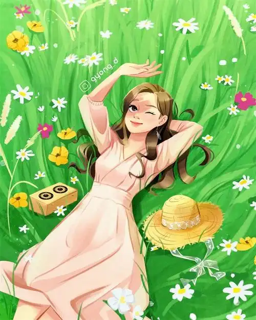 日常生活篇12张不同神态的人物场景插画